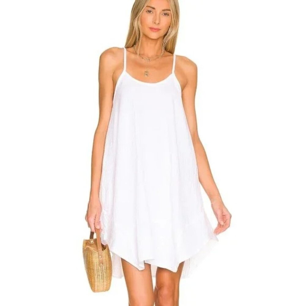 Bobi Easy Tank Dress cotton mini flowy summer dress